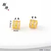 Accesorios de Oro de Arena Vietnamita Colgante Lindo de Cabeza de Tigre y Cerebro para Zapatos Colgante Giratorio de Girasol con Doble Oreja Accesorios de Joyería