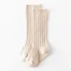 Calcetines de Costilla de Doble Aguja de 13 Colores para Niños para Otoño e Invierno, Cómodos Calcetines de Algodón con Borde Suelto para Bebés y Niños Pequeños, Calcetines Rojos para Niños y Niñas