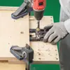 Localizador de Taladro Tres en Uno para Muebles de Panel, Abreagujeros para Tarugos Redondos de Madera, Conector de Rueda Excéntrica, Herramienta de Taladrado para Carpintería