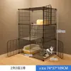 Gaiola para Gatinhos Doméstica para Interior Villa para Gatos Duas Camadas Casa para Gatos de Camada Dupla Ninho para Gatos Espaço Livre Grande Gaiola Vazia para Gatos