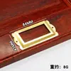 Moldura de etiqueta dourada imitação clipe de puxar para cartão de visita moldura decorativa puxador de puxar peça de moldura para gaveta de armário moldura de lata moldura de folha de flandres 85