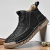 Zapatos Populares para Hombre de Talla Grande para Cruzar la Frontera Amazon Slip-On Suela Suave Botas de Exterior para Hombre Botas Martin Botas Chelsea para Hombre