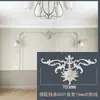 Techo floral de esquina de moldura de PU estilo francés, moldura de borde para pared de TV de sala de estar, moldura decorativa para pared de fondo de sofá, moldura de imitación de yeso