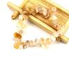 Cristal Natural Grava Colorida Irregular DIY Hecho a Mano Elástico Pulsera de Cuentas Cadena Simple para Mujer