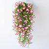 Eucalipto Artificial em Estoque Trepadeira Glória da Manhã Flor Artificial Glória da Manhã Malha 45 Trepadeira Decorativa para Pendurar na Parede Interna e Externa