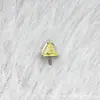 Brincos de Liga de Titânio F136 4mm Zircônia Orelha de Gato G23 Titânio Rosca Interna Zircônia Piercing Labial Piercing na Língua Joia Cabeça