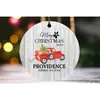Colgante Redondo de Madera Nuevo para Navidad Transfronterizo con Fotos 2025 Decoraciones Colgantes para Árbol de Navidad de Recién Casados