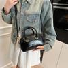 Han Feng Chique Vintage Texturizado em Cera de Óleo Bolsa de Axila Grande Capacidade Bolsa de Ombro Bolsa de Mão Bolsa Boston Almofada Bolsa Feminina