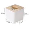 Caja de Pañuelos Simple de Madera Cuadrada Estilo Europeo para Sala de Estar de Casa, Caja de Pañuelos para Mesa de Café, Escritorio, Caja de Almacenamiento para Servilletas