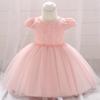 Uma geração de meninas europeias e americanas bebê bebê aniversário lua cheia vinho vestido de noiva vestido de princesa