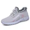 Zapatos de Invierno Transfronterizos para Mujer, Forrados de Felpa y Engrosados para Calidez, Botas de Algodón de Peluche Largo, Botas Planas Ligeras tipo Mamá para Personas de Edad Media y Jóvenes