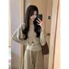 6 Lã Lavável Estilo Preguiçoso Branco Gola V Manga Morcego Malha Top Feminino Outono Novo Solto Camada Base Top