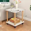 Venta al por mayor Mesa pequeña Mesa auxiliar Mesa de centro pequeña Mini simple Hogar Sofá Gabinete auxiliar Mesa auxiliar Mesa de esquina cuadrada Mesa de noche