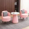 Conjunto de sofá moderno minimalista de luxo para recepção comercial, adequado para escritórios de vendas, varandas de escritório e áreas de reunião informais