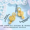 Colgante Charm de Plata Pura 999 Chapado en Oro para Collar Pulsera DIY Accesorios de Plata Joyería Estilo Chino Venta al por Mayor
