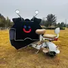26 Novo Pelúcia Branco Hello Kitty Espesso Impermeável à Prova de Vento Proteção Contra o Frio Manta de Inverno à Prova de Vento Fivela de Chifre Patinete Elétrico
