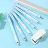 Bolígrafo de Gel Borrable Nube Conejo Creativo de Dibujos Animados para Estudiantes de Primaria y Secundaria para Escribir Errores con Fricción Caliente y Fácil de Modificar