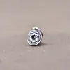 Plata de ley S925 hebilla de seguridad de seis palabras colgante artesanía vintage DIY pulsera de cuerda trenzada hecha a mano colgante de plata
