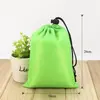 Bolsa de nylon com cordão para acabamento de roupas, bolsa de armazenamento, cordão de poliéster, atacado de fábrica