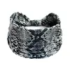 Diadema con Estampado de Leopardo, Cebra y Serpiente Europea y Americana Sexy para Mujer Diadema Elástica Nudo Diadema Deportiva