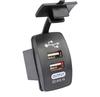 Carregador veicular novo, 12-24V, universal, tipo navio, com duas portas USB, modificado para carro, venda direta da fábrica.