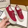 Zapatos de lona elásticos sin cordones de suela gruesa para mujer, nuevos zapatos casuales transpirables versátiles 2026, zapatos blancos para primavera y otoño, zapatos de plataforma para mujer