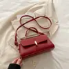 Bolsas Femininas 2025 Nova Moda Trendy High-End Primavera e Verão Retrô Versátil Bolsa Transversal de Ombro Único Popular Bolsa Pequena Quadrada