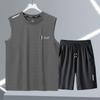 [Entrega Rápida] Chaleco Deportivo para Hombre Traje de Fitness para Correr de Secado Rápido Sin Mangas Seda de Hielo Traje de Entrenamiento de Atletismo Baloncesto