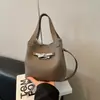 Bolso de Cubo Casual Simple Estilo Coreano para Mujer 2025 Invierno Nuevo Estilo Bolso de Hombro Cruzado Elegante de Alta Calidad
