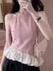 Camisole Pequena Elegante Coreana de Alta Qualidade, Única e Estilosa para Mulheres, Perfeita para Usar no Verão, Top sem Mangas Unicamente Bonito e Super Atraente