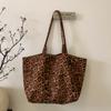 Bolso con Estampado de Leopardo para Mujer, Gran Capacidad, Nuevo Otoño e Invierno 2025, Bolso de Hombro Casual para Compras, Bolso Tote de Moda para el Trabajo Este Año