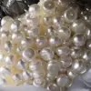 Venda Direta de Contas Meio Furo Inferior Pérola Imitação Alto Brilho Pãozinho Contas Acessórios de Roupa DIY Contas Atacado