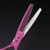 Tijeras de Peluquería Naipson Rosas, Tijeras para Cortar el Cabello, Tijeras para Flequillo Recto, Dientes de Astas, Dientes de Espina de Pescado, Tijeras Dentadas Sin Marca