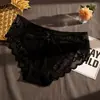 Venda Direta de Fábrica Transfronteiriça Verão Fino Laço Francês Renda Vazada Triângulo Calcinha Puro Desejo Confortável Cintura Baixa Roupa Íntima Feminina
