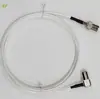 Ensamblaje de cable coaxial de 75 ohmios RF plata de alta pureza TV Ultra HD macho TV macho curvo Cable