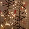 Pisca-pisca solar à prova d'água para exterior luzes de estrela luzes decorativas para festa de casamento árvore de Natal luzes de bombinha LED