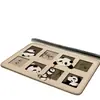 Tapetes de Piso de Lino Dibujados, Tapetes de Piso para Baño, Absorbentes, Antideslizantes, Resistentes a la Suciedad y de Fácil Cuidado para Puerta de Baño del Hogar, Venta al por Mayor