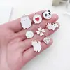 1 Pingente Branco com Gotejamento de Óleo, Pingente Pequeno para Pulseira e Colar, Acessório de Chaveiro DIY Feito à Mão Venda por Atacado