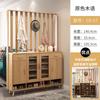 Gabinete para Zapatos Puerta Principal del Hogar con Taburete para Cambiar Zapatos Gabinete de Entrada Integrado Pantalla para Sala de Estar con Colgador Gabinete Divisor para Sofá