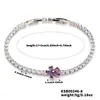 Versión coreana de joyería más vendida pulsera de estrella de cinco puntas de circón de diamante completo AAA pulsera de flor de cristal ventas directas de fábrica