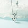 Collar de estrella para mujer, cadena de clavícula, diseño de nicho, Sense 2021, nuevo colgante de planeta de ópalo de lujo ligero de alta gama