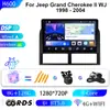 Adecuado para 98-04 Jeep Wrangler Navegación para Coche, Carplay, Radio Bluetooth, Máquina Todo en Uno con Navegación DVD