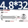 Tornillos Autorroscantes de Acero Inoxidable 316, Cabeza Redonda Ranurada, Tornillos para Madera de Cabeza Plana Extendida Yb845M2M3M4M5M6