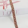 Cinta Jacquard Floral Bicolor Escalonada de 1 cm para Textiles del Hogar, Decoraciones de Ventanas, Adornos de Ropa, Accesorios de Encaje Hechos a Mano DIY G3522