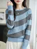 Camisa de Lino Tencel Sarga Manga Larga Mujer Texturizada Fluida Transpirable Holgada Adelgazante Primavera Otoño Commute Top con Temperamento