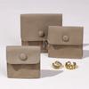 Bolsa de Joyería de Microfibra de Gamuza de Alta Gama Muy Recomendada, Bolsa de Joyería con Tapa Superior y Bolsa Interior con Compartimentos, Personalización de Bolsa de Joyería Multiusos