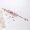 Zhuzi Nuevo Hecho a Mano Acrílico Doble Cadena Cadena de Mano Accesorios para Joyería DIY Cadena Retro Accesorios para Fundas de Teléfono Móvil