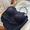 Top Tubinho Camisola Sexy Costas Nuas Estilo Francês com Bojo Removível para Mulheres