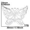 Novo colar com pingente de borboleta colorida faça você mesmo, acessórios de joalheria, 50 cm, dourado, de aço inoxidável, para e-commerce