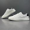 2025 Verano Nuevo Estilo Capa Superior Piel de Vaca Zapatillas para Hombre Versátiles de Moda con Cordones Zapatos para Hombre Simples de Caña Baja Casuales